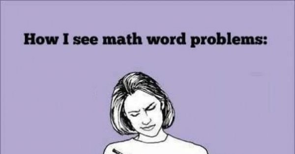 how i see math word problems funny