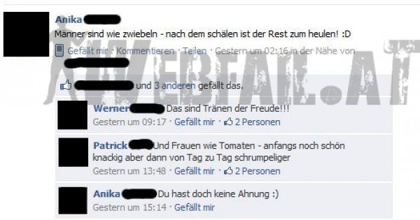 M Nner Sind Wie Zwiebeln Facebook Win Des Tages Webfail