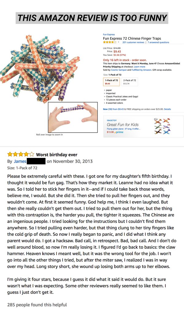 chinese finger trap amazon