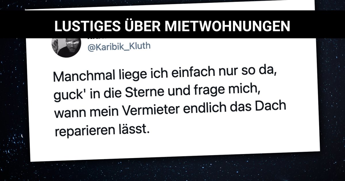 Über Mieter und Vermieter Lustiges über Mietwohnungen Webfail Fail