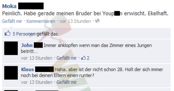 Habe Gerade Meinen Bruder Erwischt Facebook Fail Des Tages 12072012 Webfail Fail Bilder 8816