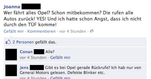 Ein R Ckruf Geht Nach Hinten Los Facebook Fail Des Tages