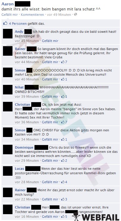 Freunde fürs Leben Facebook Fail des Tages 25 04 2012 Webfail