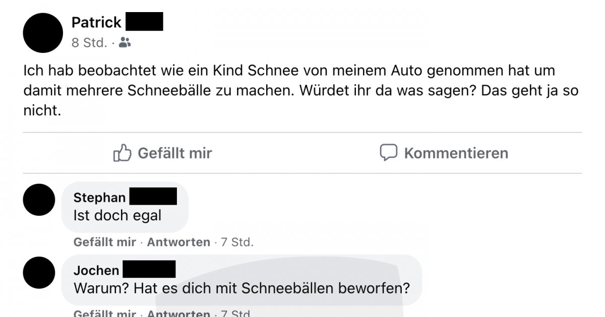 Das Kind Und Der Schnee Facebook Fail Des Tages 19 12 2022 Webfail