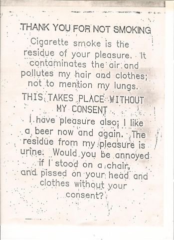 Thank you for not smoking - Win Picture | Webfail - Fail Pictures and