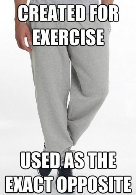 Grey Sweatpants season is just as exciting as Yoga pants season. 😂😂