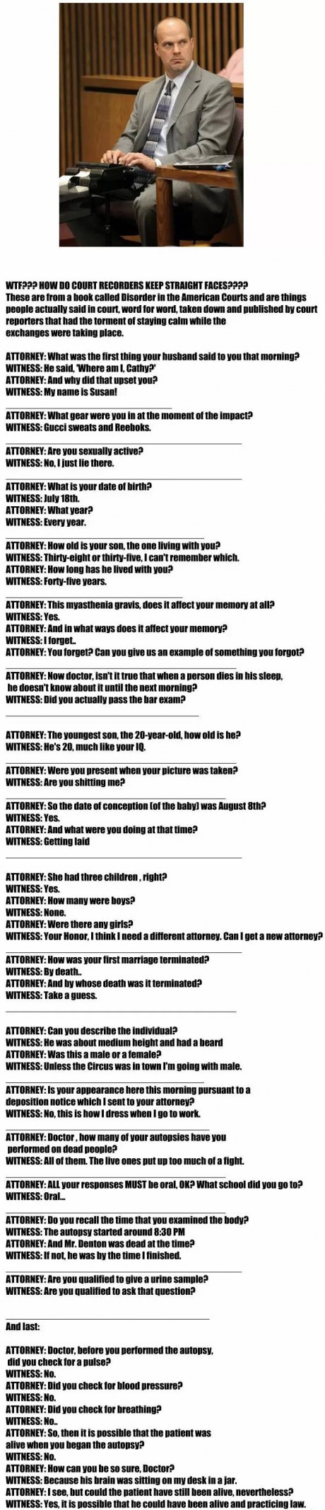 Things people actually said in court WinFail Picture Webfail Fail