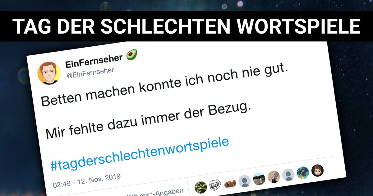 Tag der schlechten Wortspiele TwitterUser sammeln Flachwitze