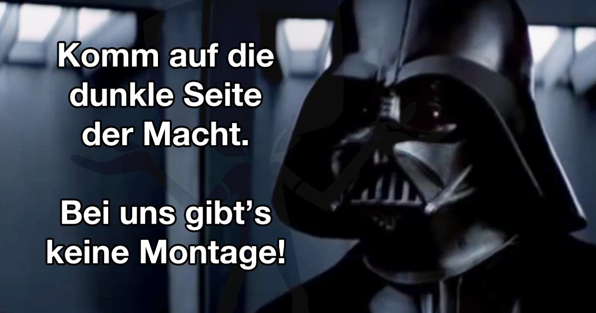 Komm auf die dunkle Seite der Macht - Fun Bild | Webfail - Fail Bilder
