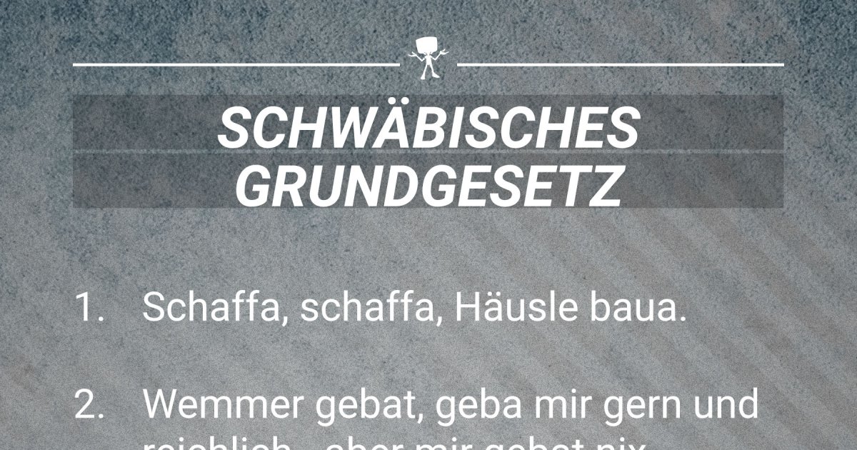 Das schwäbische Grundgesetz Fun Bild Webfail Fail