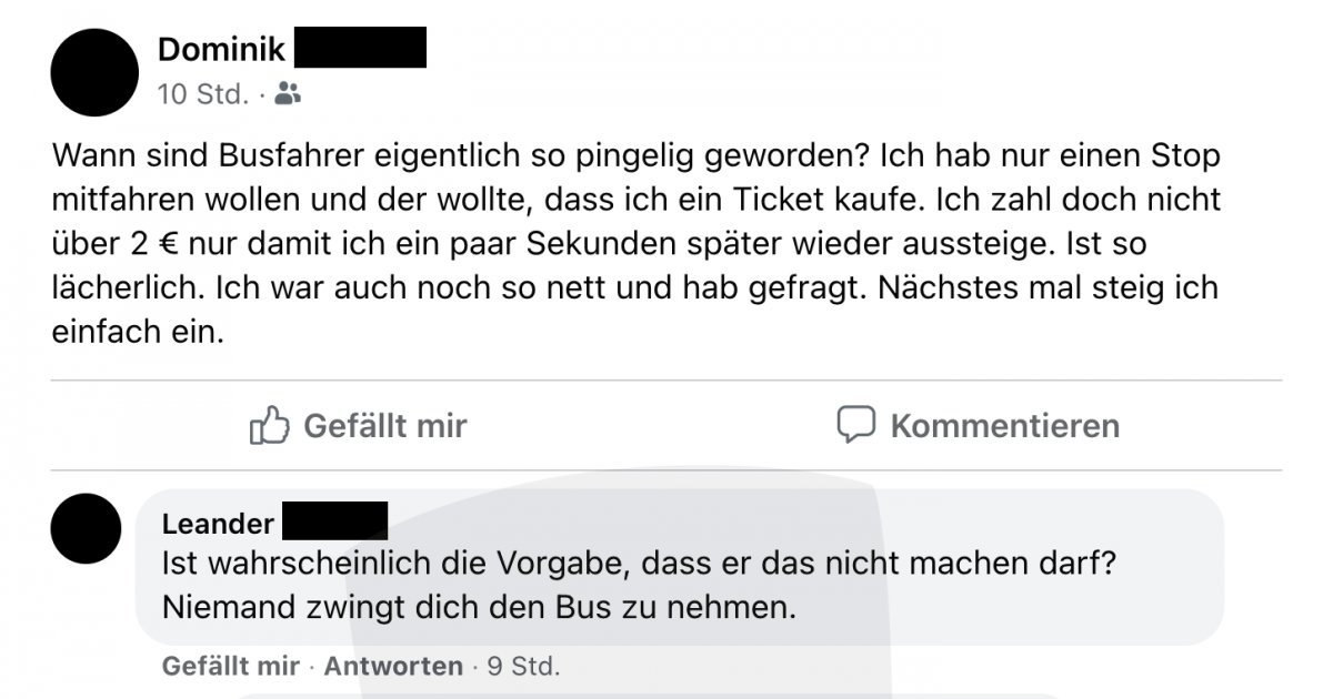 Die vermeintlich kurze Strecke Facebook Fail des Tages 08.10.2022