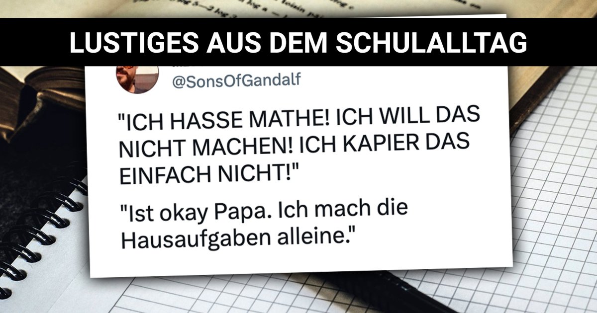 Von Hausaufgaben und Sushipause Lustiges aus dem Schulalltag Webfail