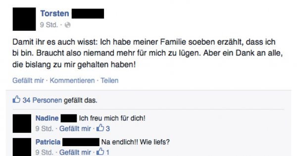 Ein bisschen bi schadet nie Facebook Win des Tages 07.10.2015