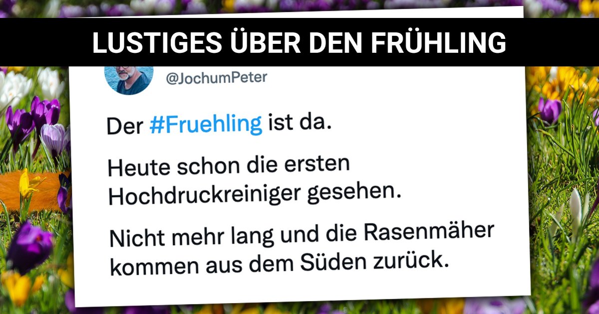 Von Frühjahrsputz und Sonnenschein Lustiges über den Frühling