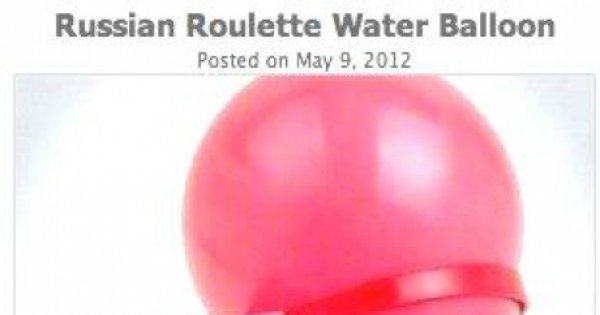Water Balloon Russian Roulette