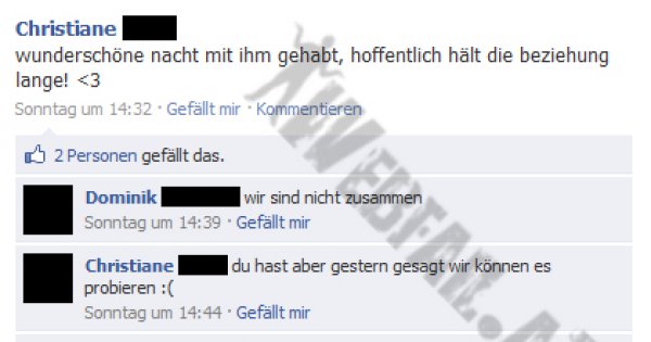 Hoffentlich Hält Die Beziehung Lange Fail Facebook Fail Des Tages 26042011 Webfail Fail 