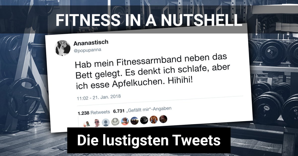 Fitness in a nutshell Die lustigsten Sprüche rund ums Fitnessstudio