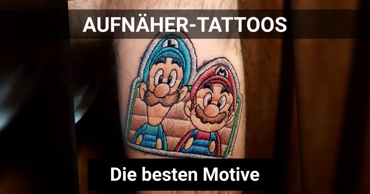 ComicTattoos, die aussehen wie gestickte Aufnäher Webfail Fail
