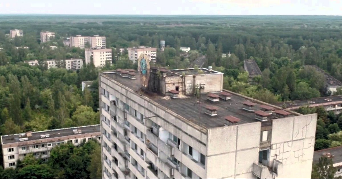 Die verlassene Geisterstadt Prypjat (Tschernobyl). Unheimliche