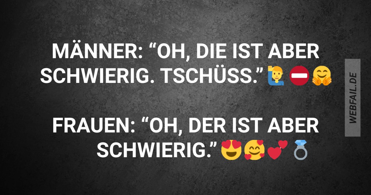 Der Unterschied zwischen Männern und Frauen | Webfail - Fail Bilder und ...