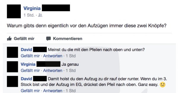 Das Geheimnis Der Aufz Ge Facebook Fail Des Tages